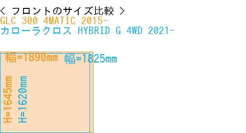#GLC 300 4MATIC 2015- + カローラクロス HYBRID G 4WD 2021-